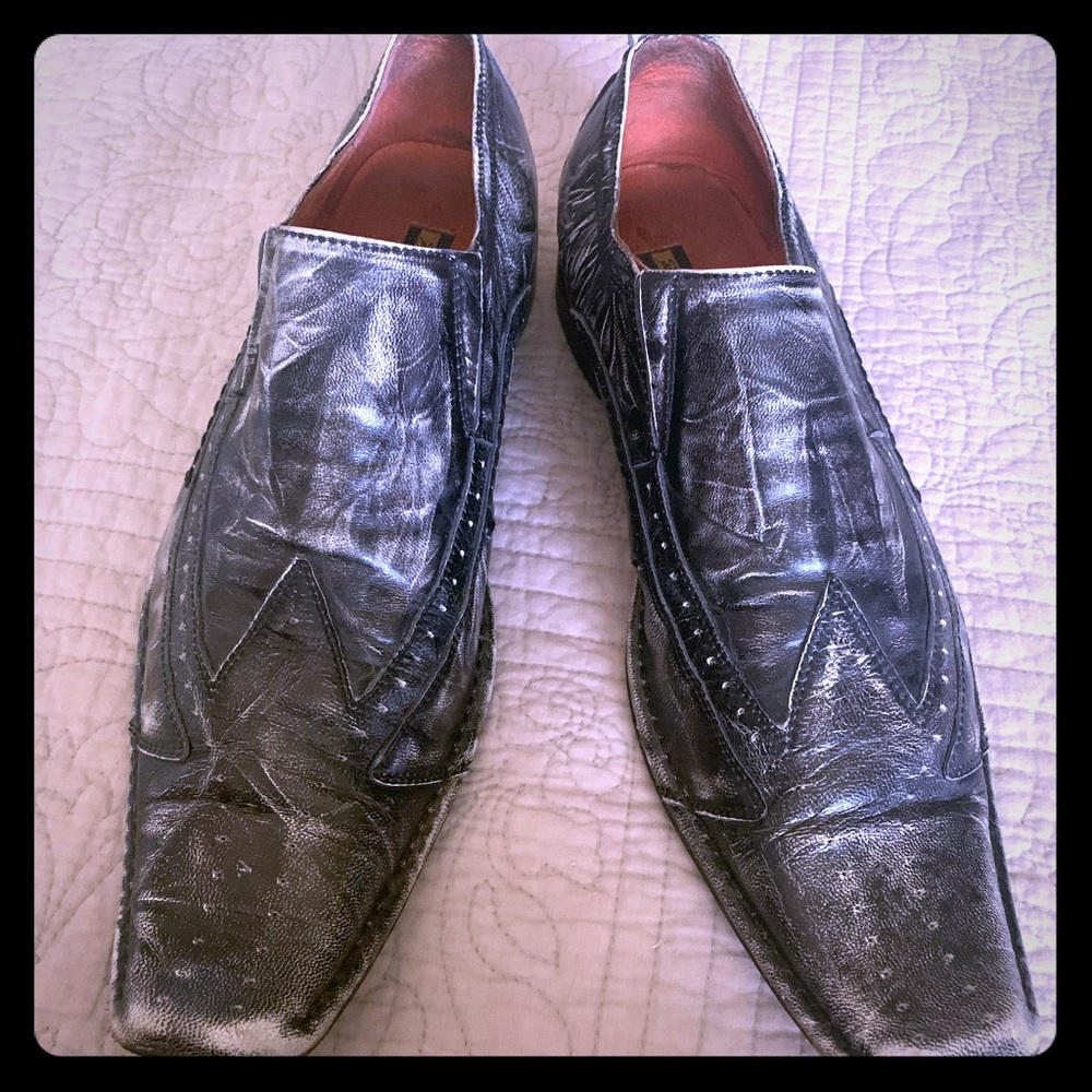 Men’s Stacy Adams leather distressed shoes